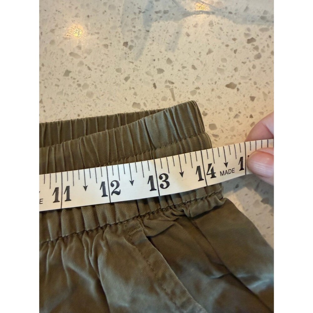Everlane Women's Tencel Utility Pant in Olive Elastic Waist S - Picture 4 of 7